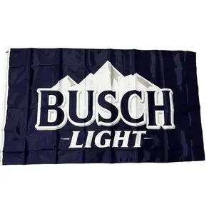 Beautiful Budweiser Busch Light Flag 3x5ft
