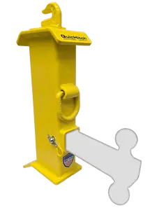 QuicHitch Tractor & Skid Steer Hitch Attachment, 5K/20K lb Capacity & Universal Fit. Skid Steer Quick Hitch Adapter Includes Chain Grab Hook & D-Ring to Help Any Towing Challenge. Made in USA