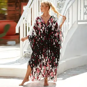 Vacation Loose Plus Size Maxi Dress Beach One-piece Robe Bikini Cover-up