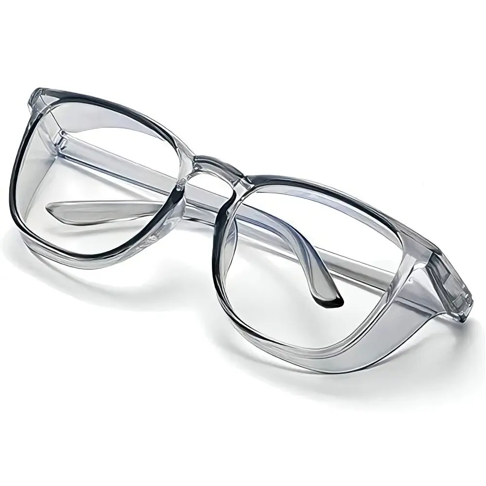 XUH 3-Pair Pack TR90 Plastic Safety Goggles, Anti-Blue Light Eye Protection Glasses for Men & Women, Unisex Protective Eyewear for Daily Outdoor Pollen & Spray Defense