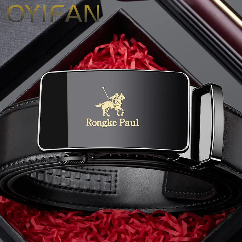 Men's Belt Genuine Cowhide Belt New Fashion Designer Belt Casual Business Jeans Belt,Classic Black Ratchet Belt,Fashion Men's Accessory for all daily occasions, formal dresses and pants.