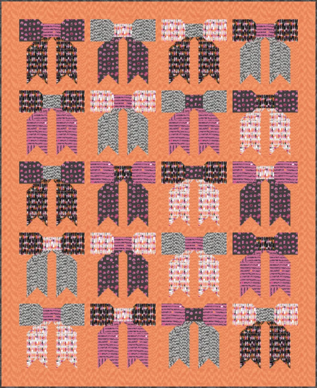Top knot Quilt Kit featuring Enshadow by Art Gallery Fabrics