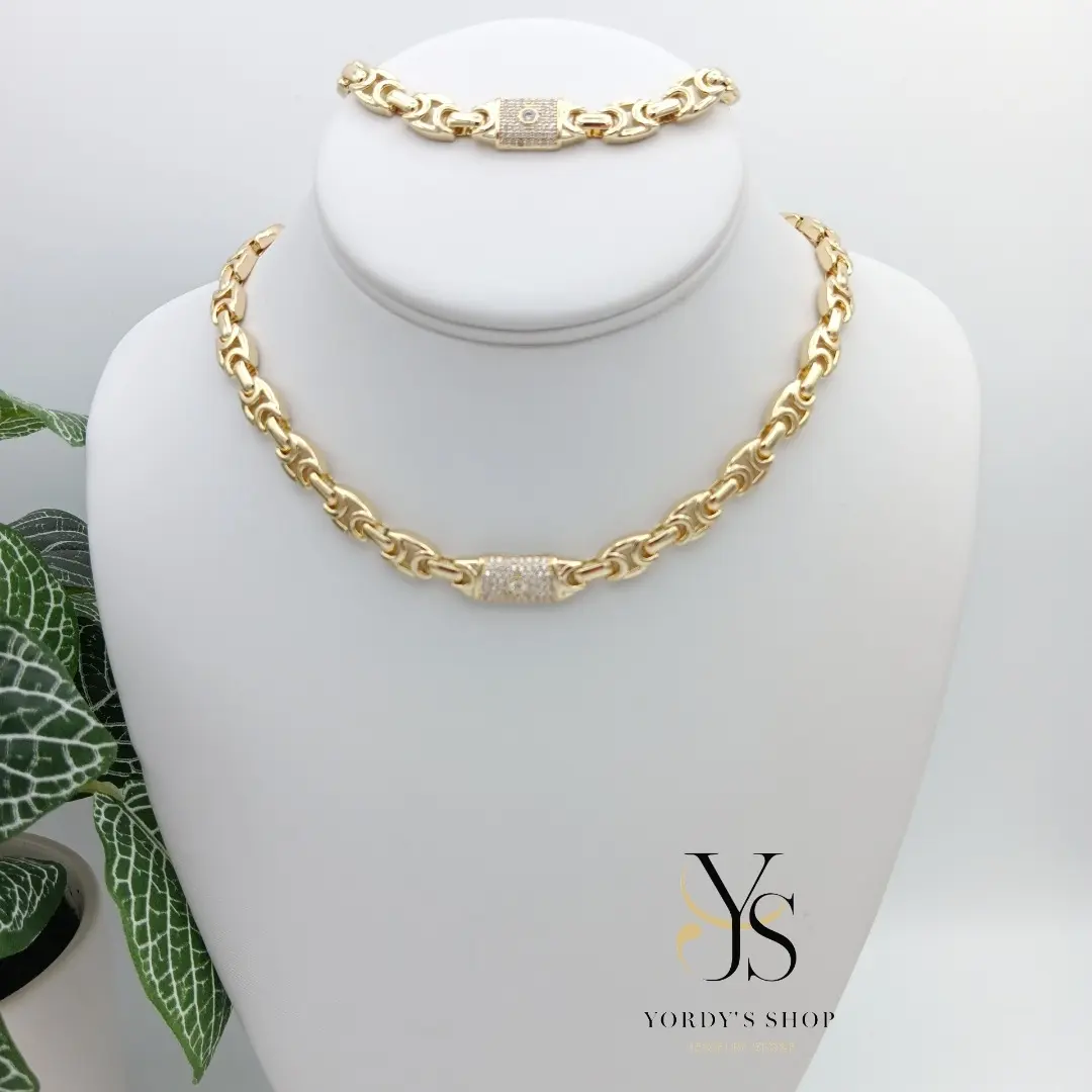 Fashion Choker Set 14K Gold Plated High Quality