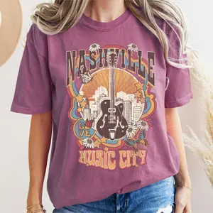 Nashville Music City Colorful T-Shirt