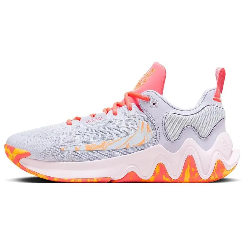 Nike Giannis Immortality 2 EP Hot Punch Mismatched' Versatile Low Top Basketball Shoes Men's DM0826-600