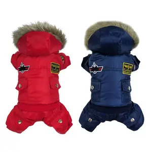 Warm Dog Jacket with Thicken Hooded and Padded Coat for Small Medium Dogs