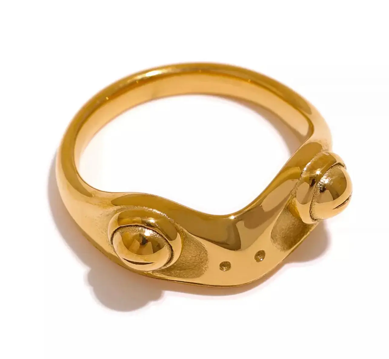 18K Gold Plated Frog Ring - Waterproof - Tarnish-free