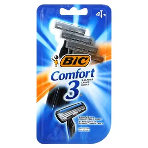 BIC Comfort 3, Disposable Razors, 4 Razors