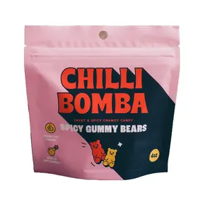 Chilli Bomba Spicy Gummy Bears Chili Chamoy Candy 4oz bag