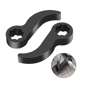 2Pcs Pry Bar Wrench Adapter & Ratchet Pry Bar Attachment for 1/2" 8pt Square Profile, Crowbar Adapter Head, Tight Space Half Shaft Removal Car Repair Tools