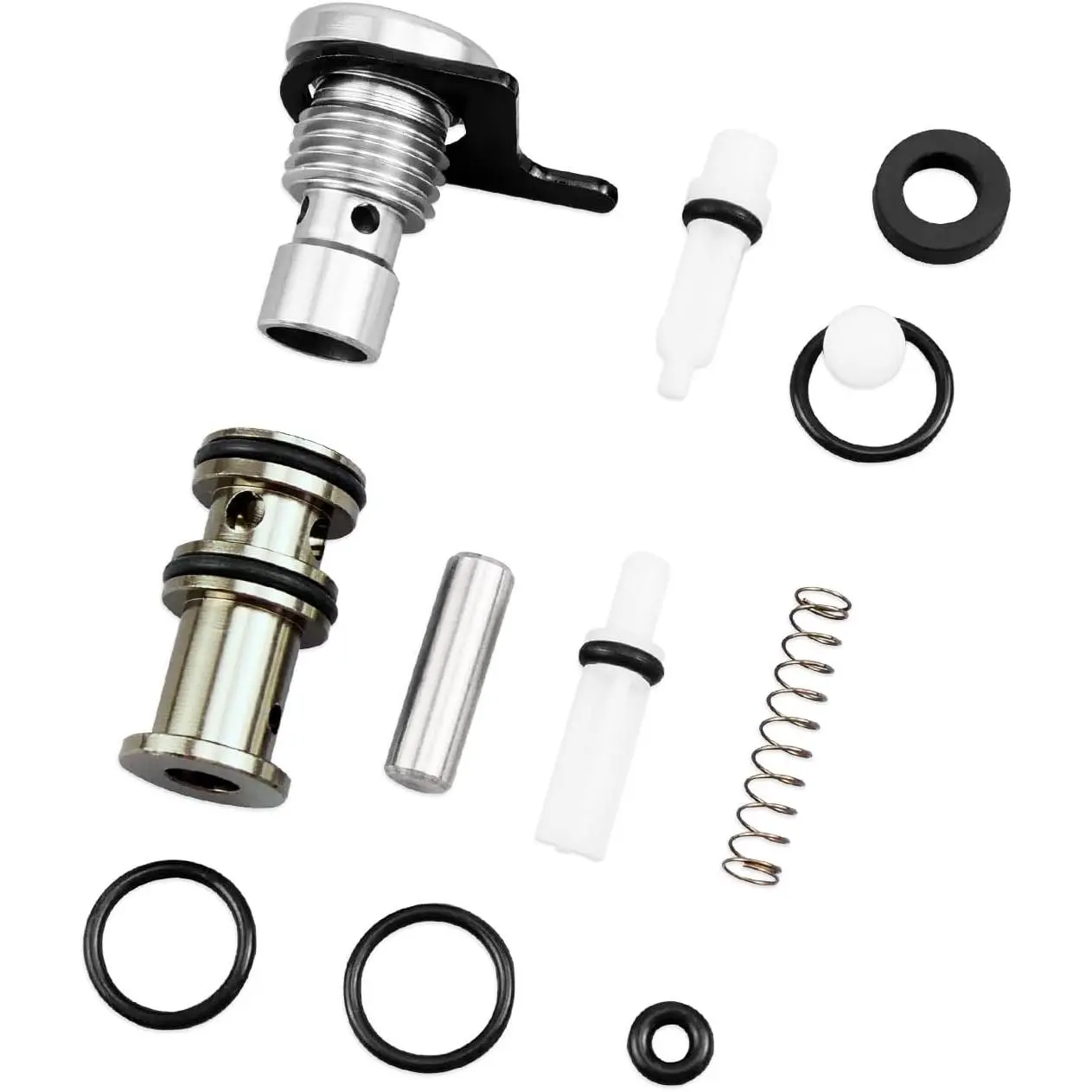 Plunger+Trigger Valve Assembly Replacement (SP-P1, SP-P2) for Hitachi NR83A, NR83A2, NR83A2(S), NR83A3 Heavy Nails Framing Nailer - Galvanized, Rustproof Body, Piston Drive Parts 877-337, 875-638