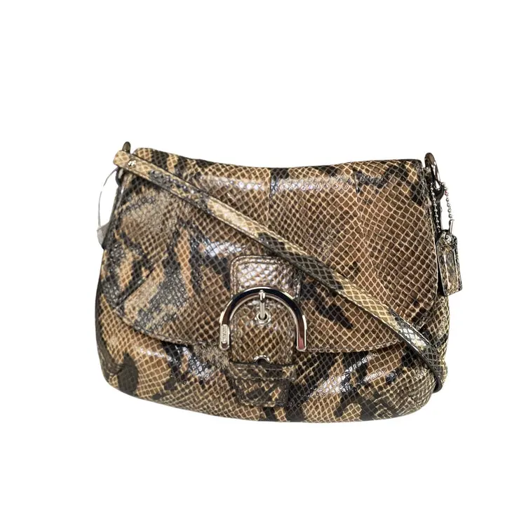 Pre-owned coach Leather Crossbody Bags SoHo Python Embossed SHW Crossbody