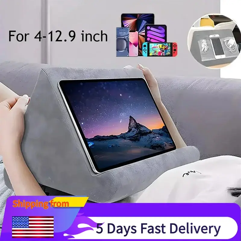 Pillow Tablet Stand Support Bed Tablet Bracket Multifunction Tablet Phone Stand Cushion for IPad Mobile Phone Laptop Holder