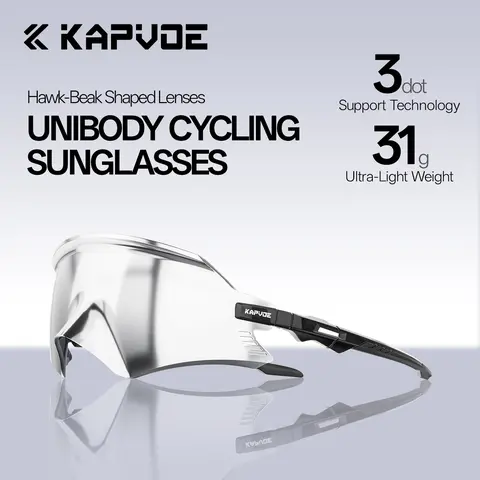 Kapvoe Unisex Eagle Beak Multi-Sport Shield Sunglasses - TR90 Lightweight Frame, UV400 PC Anti-Wind & Sand Lenses, Italian-Designed, Ready for Bikes, Baseball, Sunglasses for Women, Adults' Sports Accessories