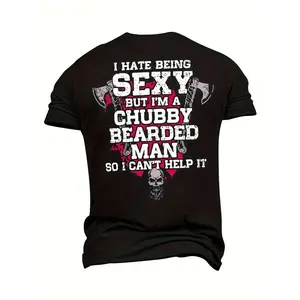 Plus Size Men's T-Shirt Hammer Skull