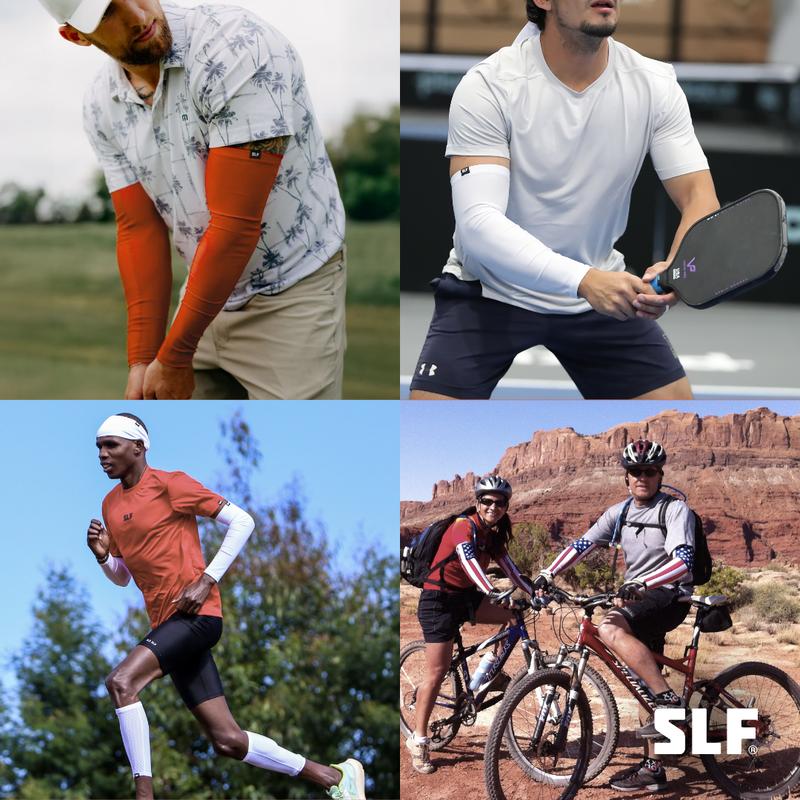 SLEEFS Basic Sports Arm Sleeve Compression - Multiple Colors - Comfort for Adult Youth Nylon Spandex Material UVA UVB Protection Machine Washable Versatile for All Sports