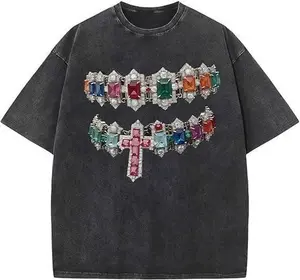 Graphic Rapper Tees Y2k Acid Wash shirt Hip Hop Grunge Harajuku