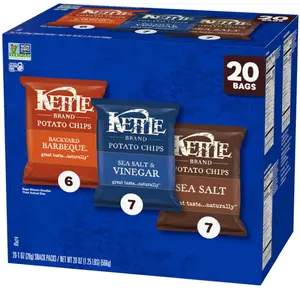 Kettle Brand Potato Chips Variety Pack, 1 Oz, 20 Ct