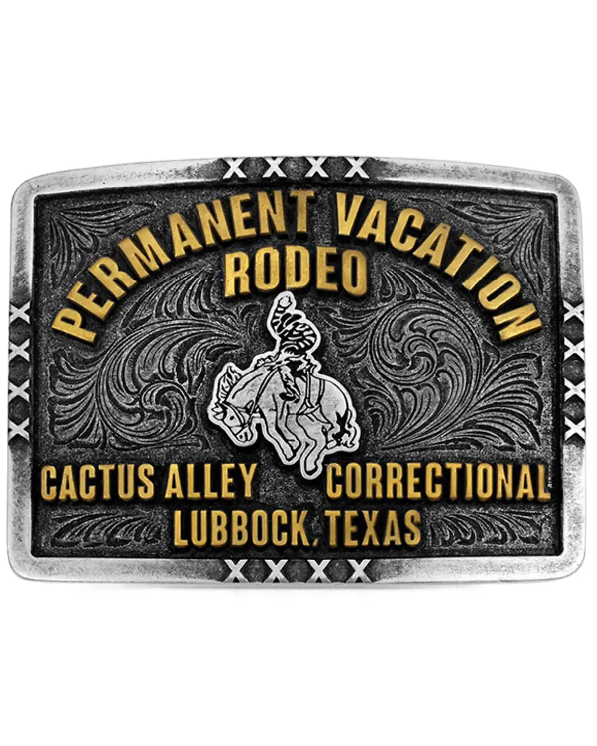 Montana Silversmiths Unisex Cactus Alley Permanent Vacation Belt Buckle - A1085ca