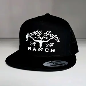 Howdy Putos Ranch Blk Flat Bill