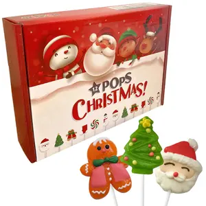 12 Christmas Candy Stocking Stuffers. Great Snacks for Holiday, Individually Wrapped Suckers. Lollipops for Kids & Adults, Assorted Flavors