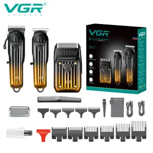 VGR 644 Men's Premium Electric Hair Clipper & Shaver Set, 3in 1 Multifunctional Grooming Kit for Men, Cordless USB Charging Beard Clipper Trimmer & Razor with LED Display, Perfect Gift for Men