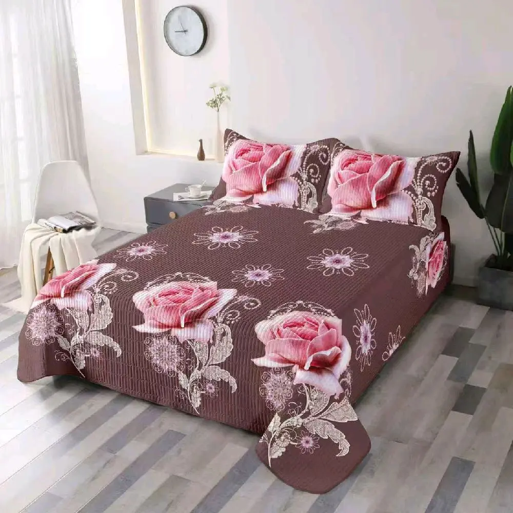 King Size 3-Piece Quilted Bedding Set