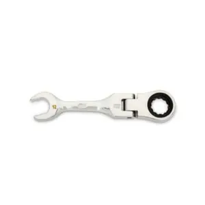 Gearwrench KD86862 12 mm 90-Tooth 12 Point Stubby Flex Combination Ratcheting Wrench