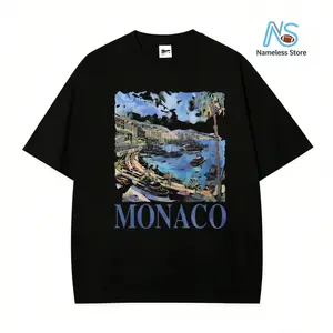 Vintage Monaco Italy Graphic T Shirt, Unisex Retro Summer Shirt, Nostalgia Monaco Tee, Vintage Style Cotton Tee, Sail Shirts