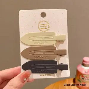 3-piece set of no-bend hair clips, no-crease hair clips, curl-fixing hair clips, used for makeup styling