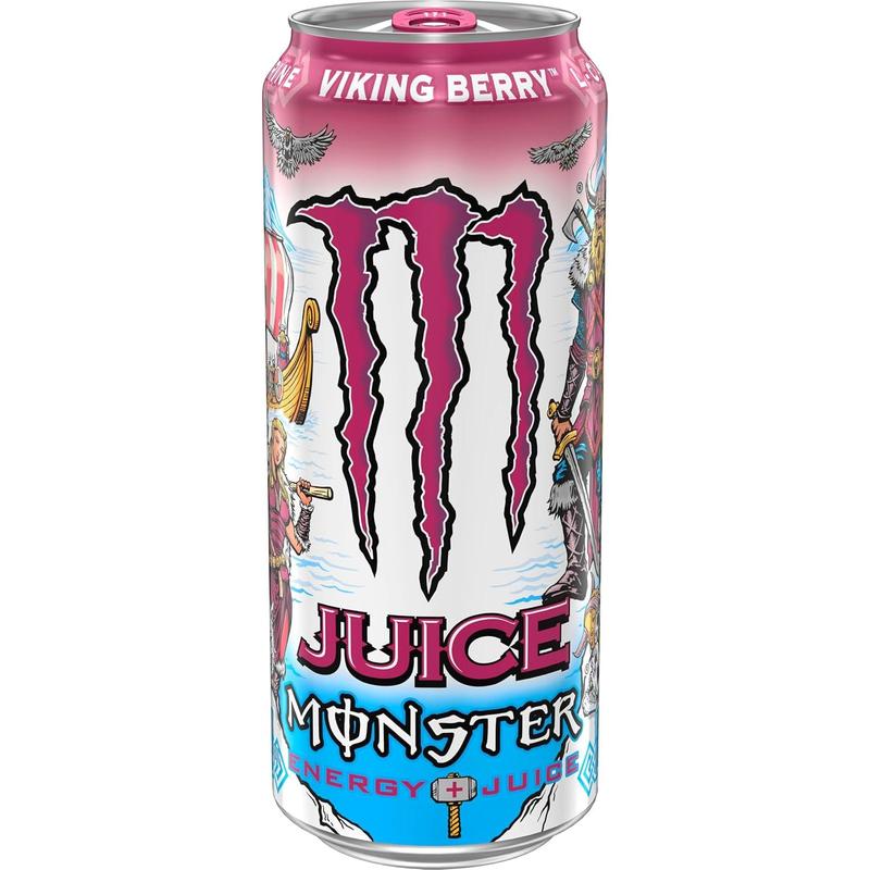 Monster Energy Juice Viking Berry, Energy Drink, 16 Ounce (Pack of 15)