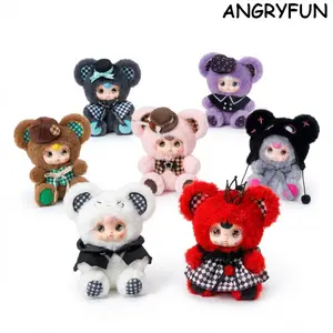ANGRYFUN Midu Bear Society Plush Charm Blind Box – 2026 New Cute Keychain Toy, Perfect Gift for Girls, Students & Teens, Birthday, Christmas & Valentine’s Day