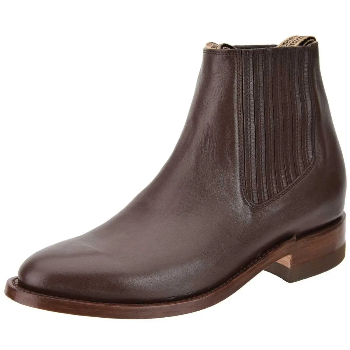 Botines Charros de Cuero Napa Original Color Cafe WD-716