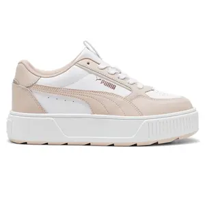 PUMA Womens Karmen Rebelle Platform Sneakers Shoes Casual - Pink, White