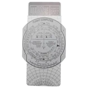 QYKF E6B Aviation Flight Computer Circular Slide Rule, Professional Pilot Training Tool for Student Pilots & Internships