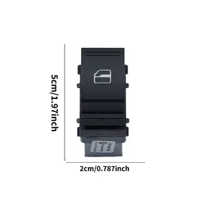 Glass Lift Switch Assembly Key Replacement Part Compatible with Volkswagen Golf Mk5/mk6/passat CC/touareg/amarok, No Battery Included,OE:56D959855A,7L6959855B,5ND959855A