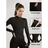 Women's Slim Fit Quick-Dry Long Sleeve Sports Sweatshirt - UV Sun Protection, High Stretch, Breathable, Activewear Clothes, Athletic Apparel, Universal Female All-Seasons Sports Outerwear for Yoga, Gym