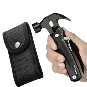 12-in-1 Multi-Function Hammer & Pliers Set | Professional Grade Rust-Resistant Steel | Compact All-in-One Multitool with Safety Lock | Premium Practical Gift for Men & DIY Enthusiasts