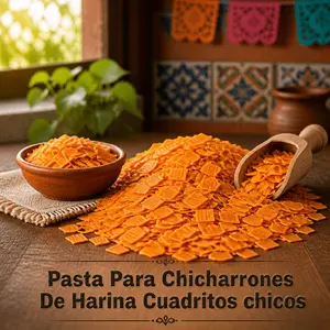 Pasta para chicharrones De Harina Cuadritos Chico 1 libra