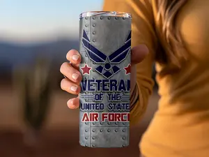 Air Force Veteran Tumbler | Stars and Stripes