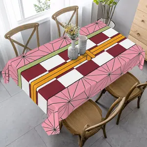 1 piece Demon Slayer Nezuko Kamado Table Cover Farmhouse Tablecloth Boho Style Decoration Season Decor Ideal for Weddings, Party Decoration and Festive Home Decoration 35in*55in Size
