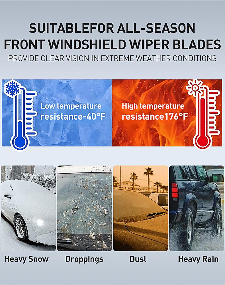 ITUTN Ultra Quiet Frameless Wipers Blades - OEM Quality, Streak-Free | 5 Adapters, Fits 99% Vehicles, All-Season universal quiet windshield wipers,Easy Install,Car Parts,Auto Parts ITUTN Ultra Quiet Frameless Wipers Blades - OEM Quality, Streak-Free | 5 Adapters, Fits 99% Vehicles, All-Season universal quiet windshield wipers,Easy Install,Car Parts,Auto Parts