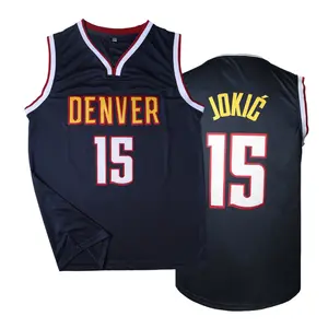 Men's #15 Denver Basketball Jersey Breathable Stitched Sports Shirt Vintage Style Perfect for Game Nights & Casual Streetwear