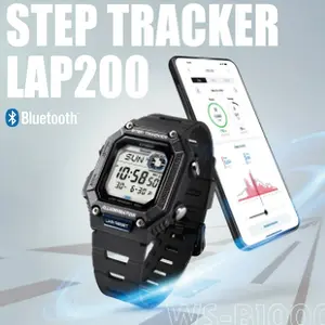WSB1000-1AV Standard Black | 100M Water Resistant Digital Watch with Stopwatch