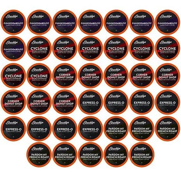 Brooklyn Beans Bold Variety Pack 2.0 K-Cup Coffee Pods, 40-Count Brooklyn Beans Bold Variety Pack 2.0 K-Cup Coffee Pods, 40-Count