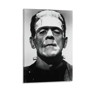Bride of Frankensteins，Terrifying Wall Art. Canvas Prints, Oil Painting Style Posters. Ideal for Horror Movie Enthusiasts. Poster Canvas Wall Art For Bedroom Decor Bar Office Room Decor Gift