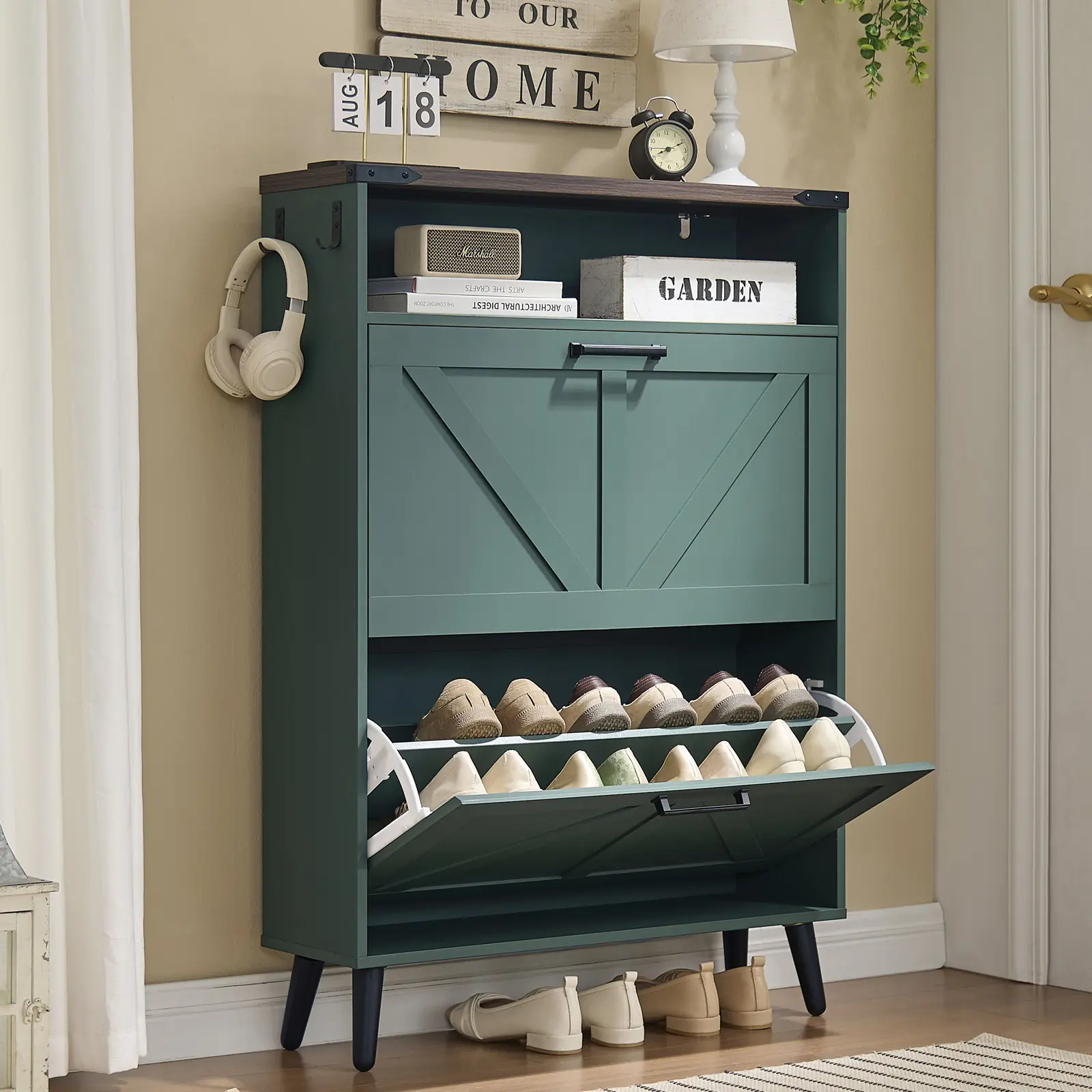 2-Drawers,Green