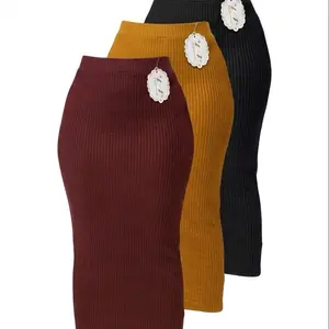 Women's High Waisted Tummy Control Bodycon Maxi Skirt Seamless Sculpting Long Pencil Skirt Premium Stretchy Comfort Fabric for Office Night Out Classic Black Essential