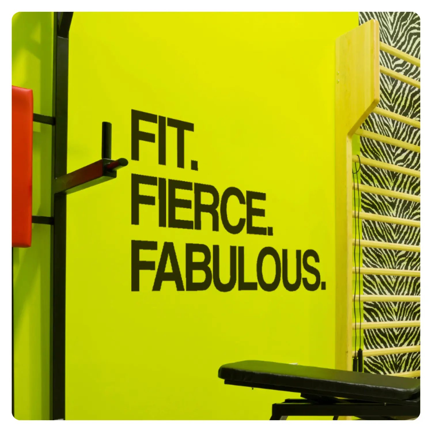 Large Black Modern Wall Decal - "Fit Fierce Fabulous" Easy-to-Apply Removable Vinyl Sticker, Home Gym & Dressing Room Flat Decor, Ideal Gift for Fitness Lovers & Confident Women