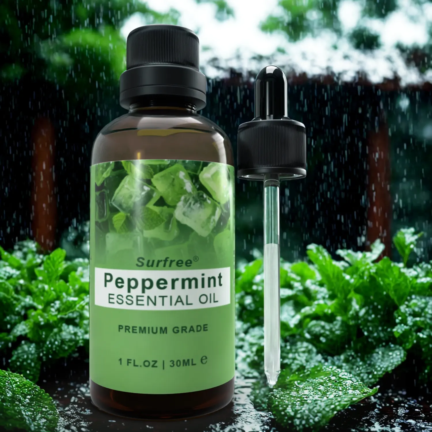 100% Pure Peppermint Essential Oil with Fresh Mint Scent for Wellness & Relaxation - Natural Massage & Aromatherapy Oil - 30ml, Liquid, Natural Source, Home & Diy, Relaxing, Diffuse/Massage, Fragrance, Body Care